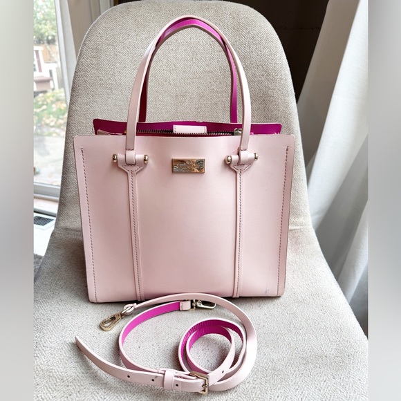 kate spade Handbags - Kate spade leather small tote satchel crossbody bag purse pink